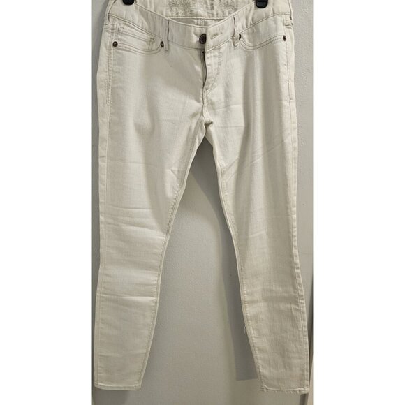 Express Women's Zelda Slim Fit Ultra Low Rise White Jean Legging Size 10 EUC - Picture 1 of 14